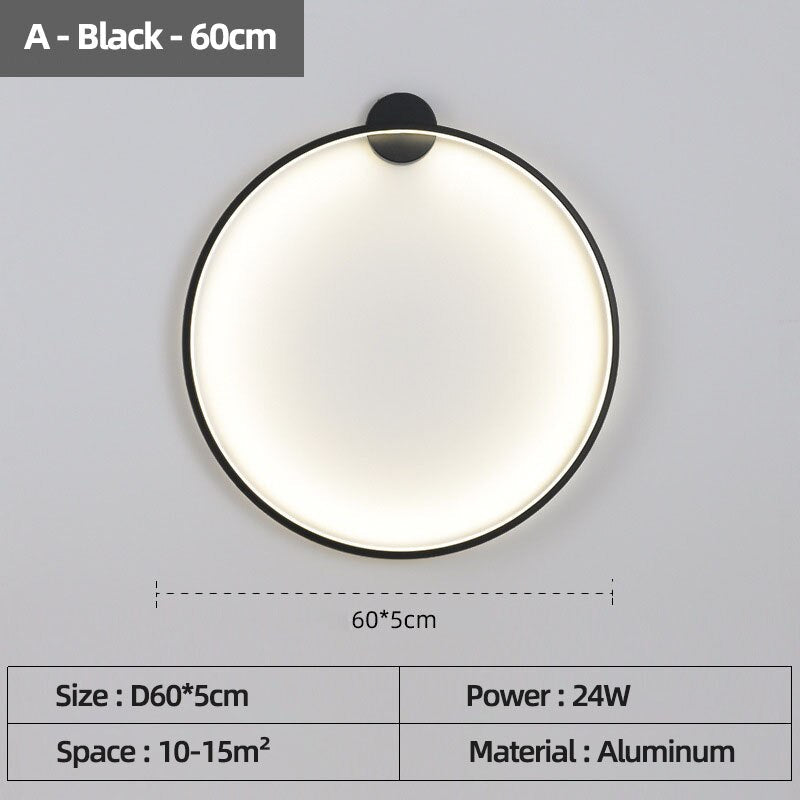 LON Rounded - Circle Background Decoration USB Wall Lamps