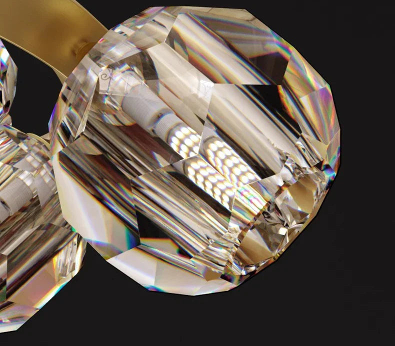 Joranai Ring luxury K9 crystal home Decoration Pendant lights