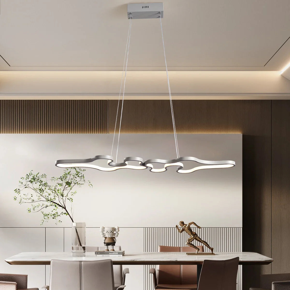 NEO The Curly Smart Home Alexa Google Home Modern LED Pendant Lights
