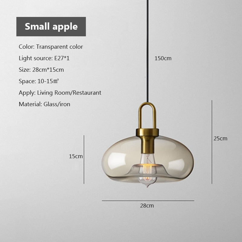 Judge - Nordic Glass Pendant Light Modern loft hanging lustre