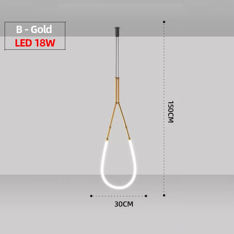 LON Reminee - Designer Art Creativity Tube Chandelier Lighting