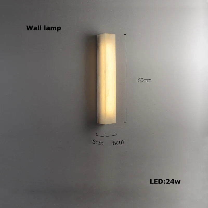 Kolia Marble Series Chrome Gold Dimmable LED Wall Lamp