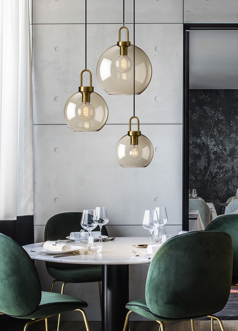 Judge - Nordic Glass Pendant Light Modern loft hanging lustre