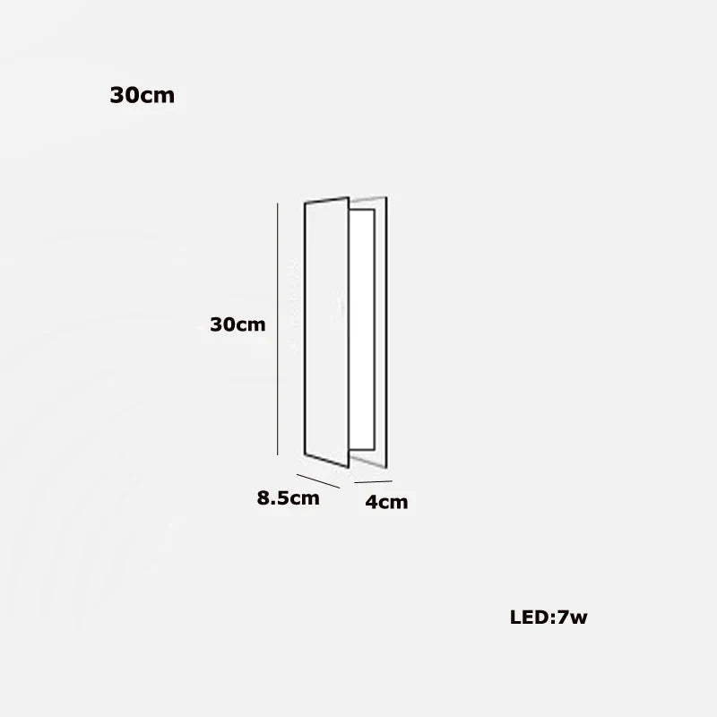 120-200cm Arandela Long Stainless Steel Brass Silver Indoor Wall Lamp