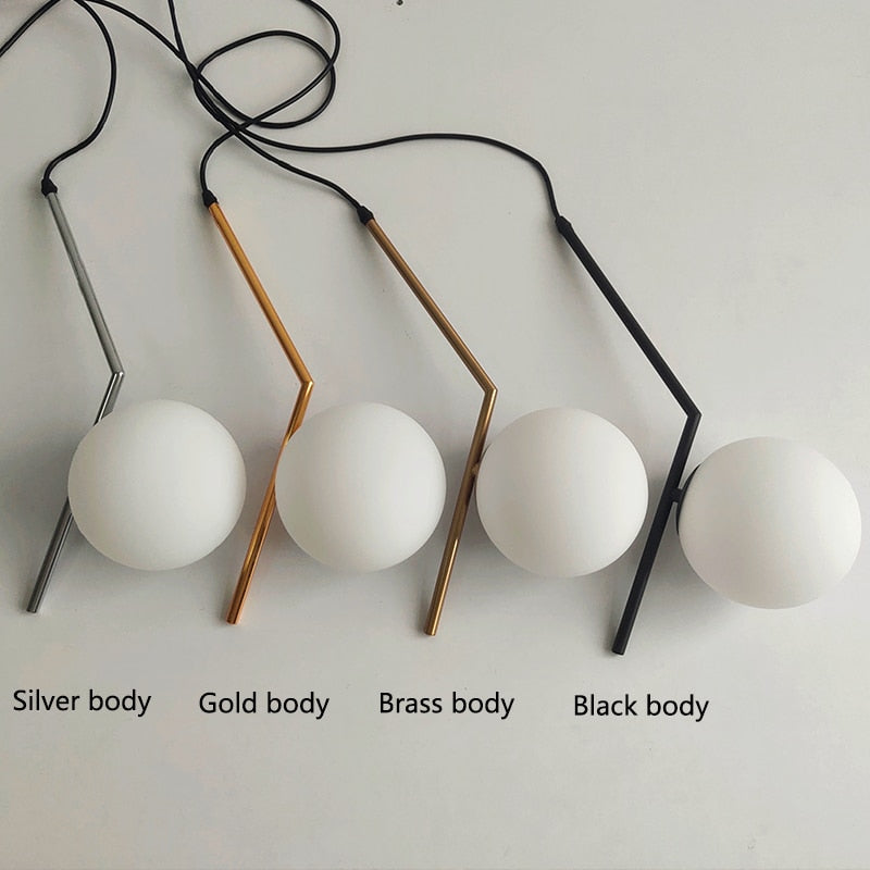 Bhuri - Modern LED glass ball pendant light
