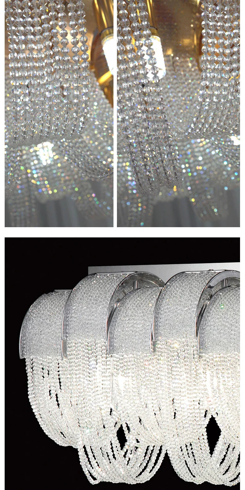 Sonnora Round Crystal Ceiling Chandelier