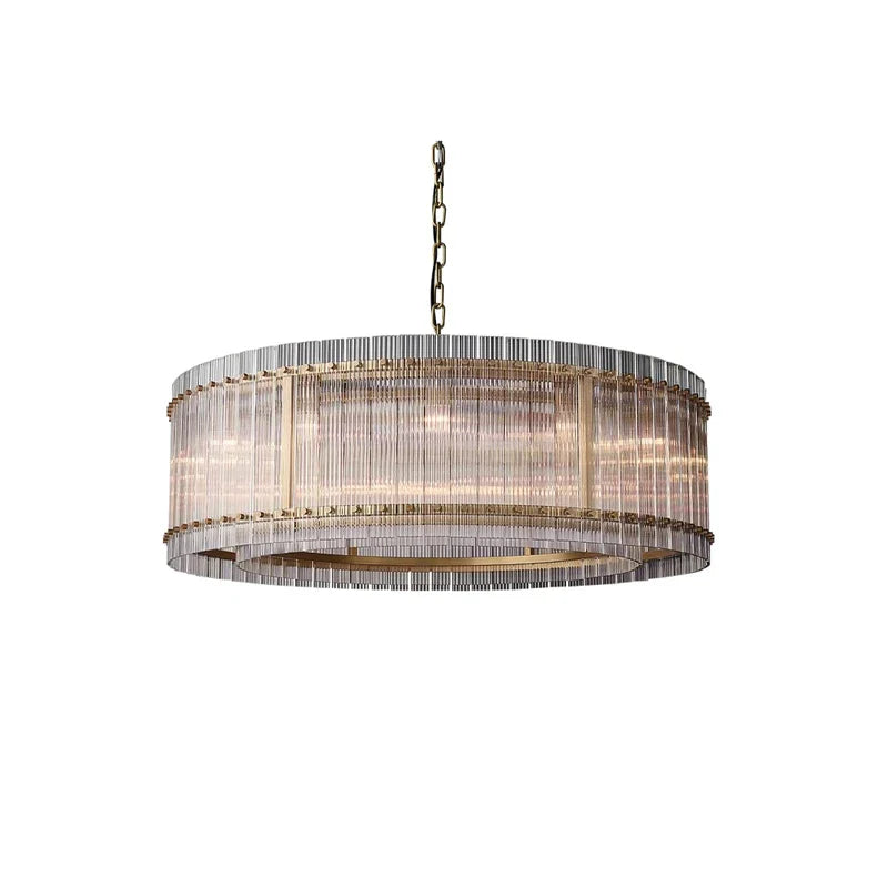 Akolia Rectangular Vintage American LED Dimmable Chandelier Lighting Lustre Suspension
