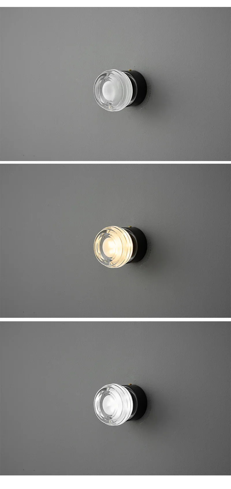 IIS Lonne Modern Minimalist Copper Eye Protection Bedroom Black Wall Lamp