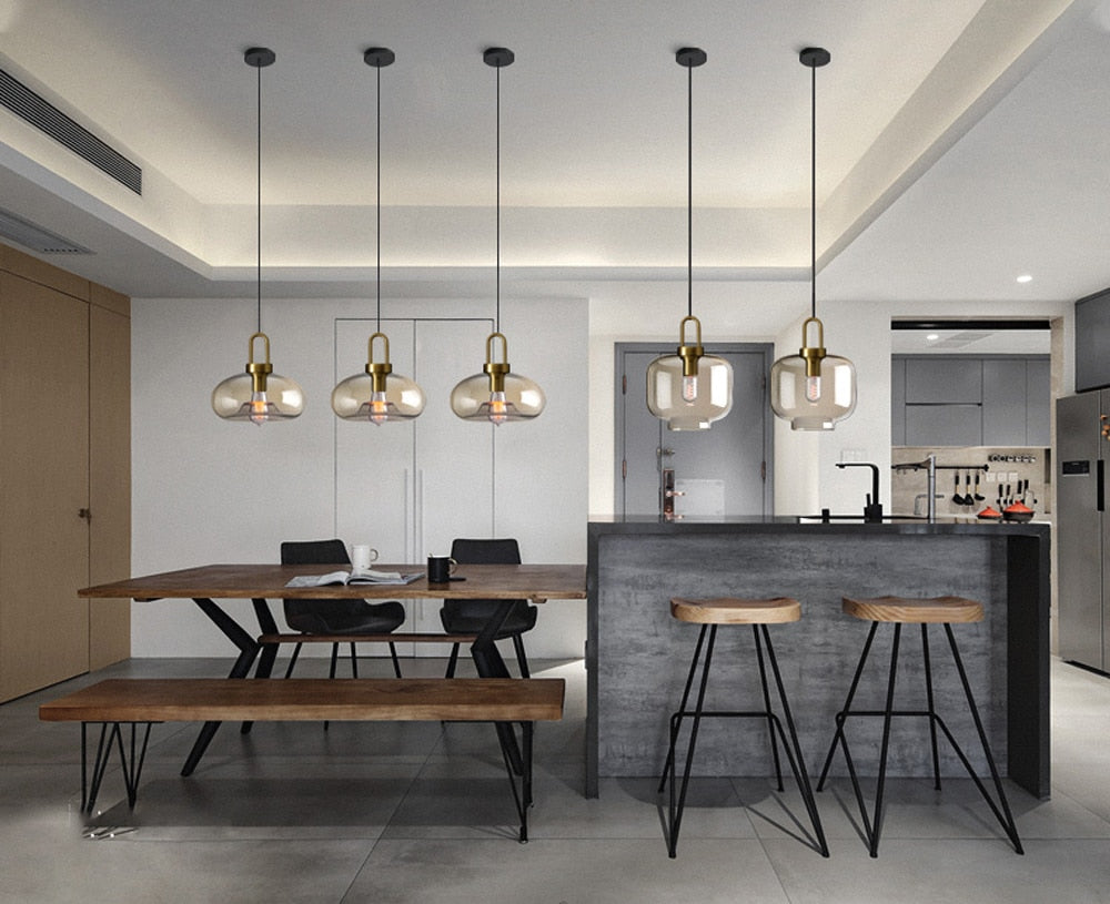 Judge - Nordic Glass Pendant Light Modern loft hanging lustre