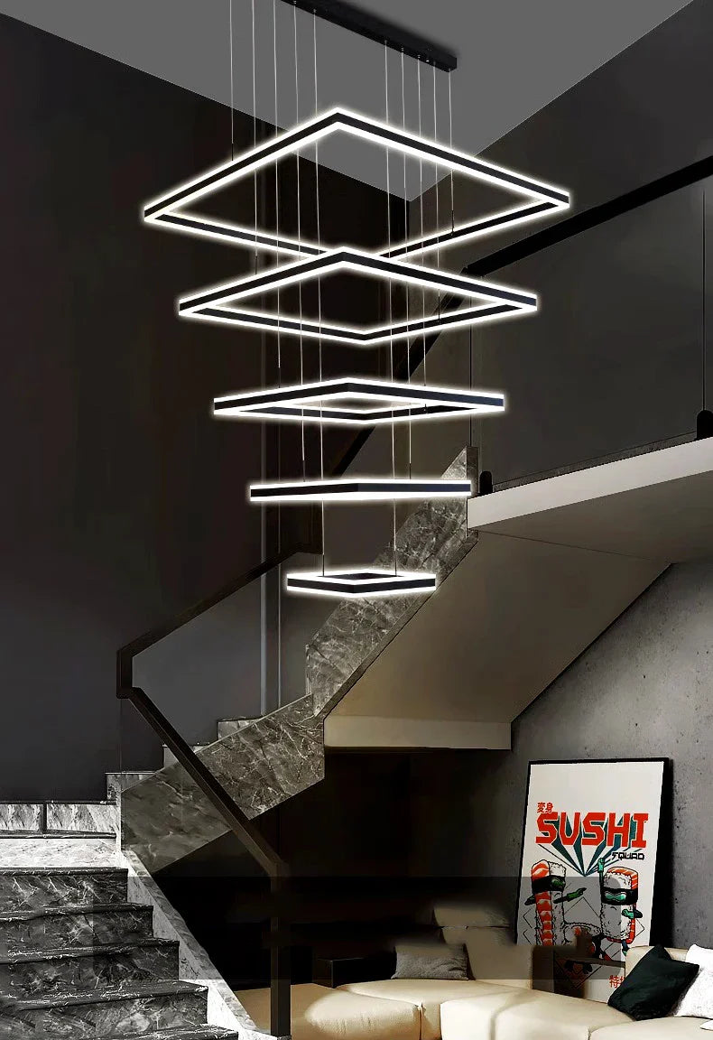 Square design Home living room decoration vintage Pendant Chandelier