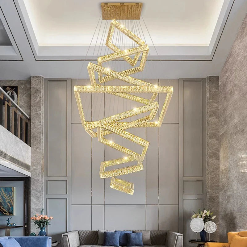 K9 Crystal Square Design Chandelier