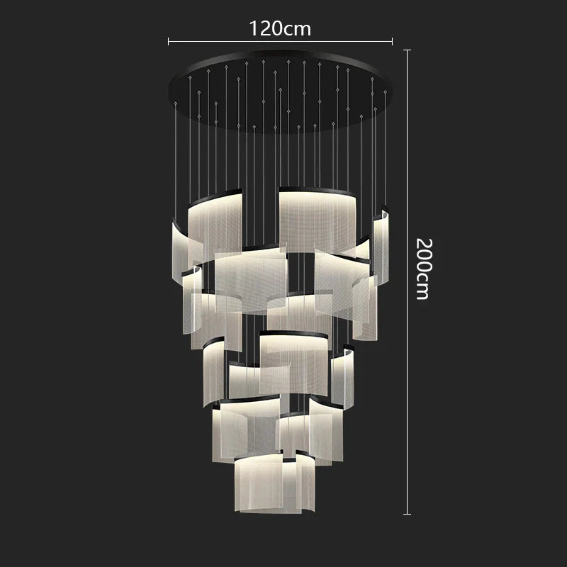Karak Nordic home decor stair lamp hanging light chandelier