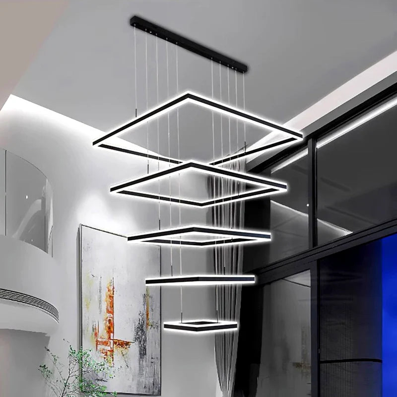Square design Home living room decoration vintage Pendant Chandelier