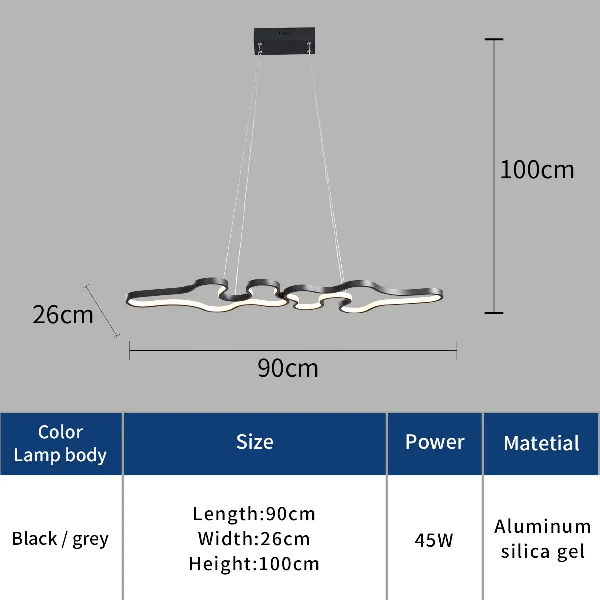 NEO The Curly Smart Home Alexa Google Home Modern LED Pendant Lights