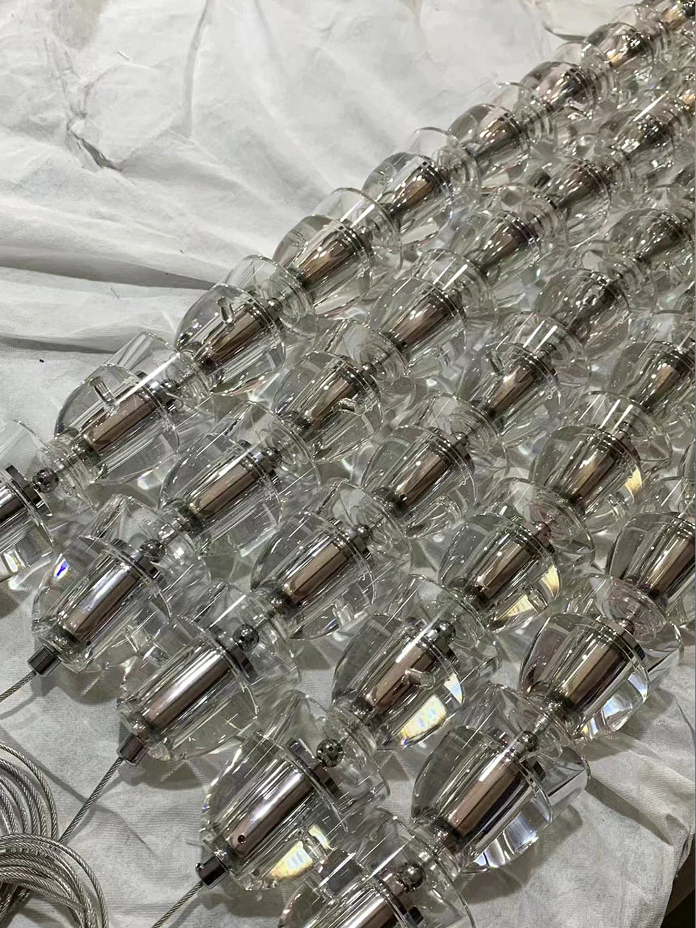 KONGA Necklace Luxury LED Pendant Lights Post-Modern Chandeliers Staircase Hotel Villa