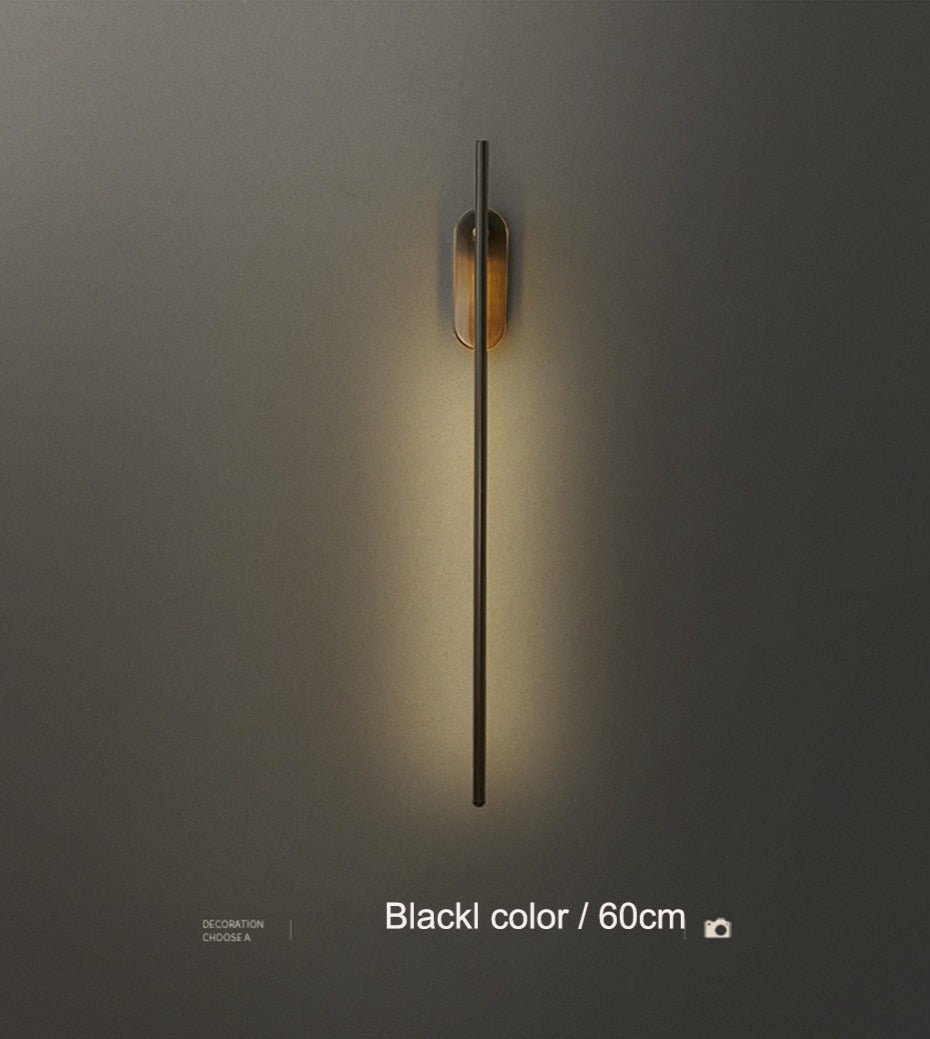 IIS Moment - Modern LED Indoor Wall Lights Copper Long Flush Mount