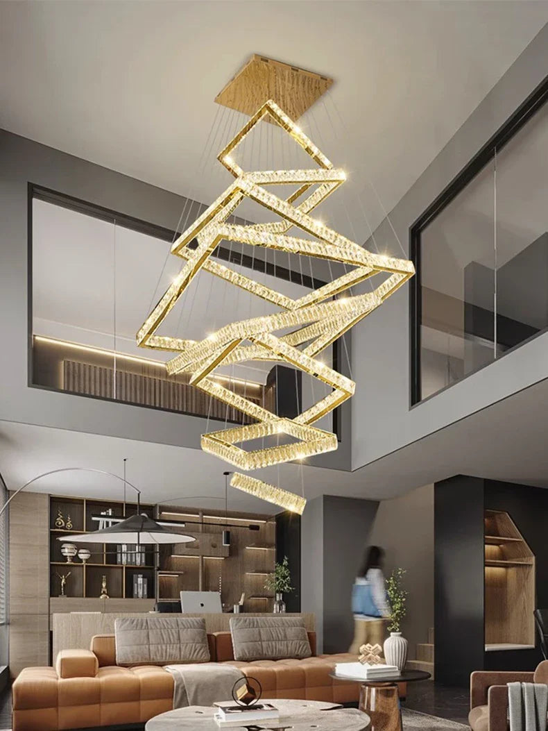 K9 Crystal Square Design Chandelier