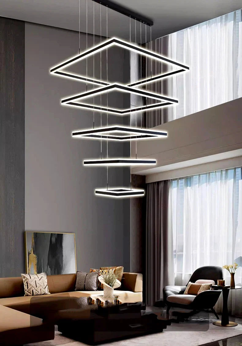 Square design Home living room decoration vintage Pendant Chandelier