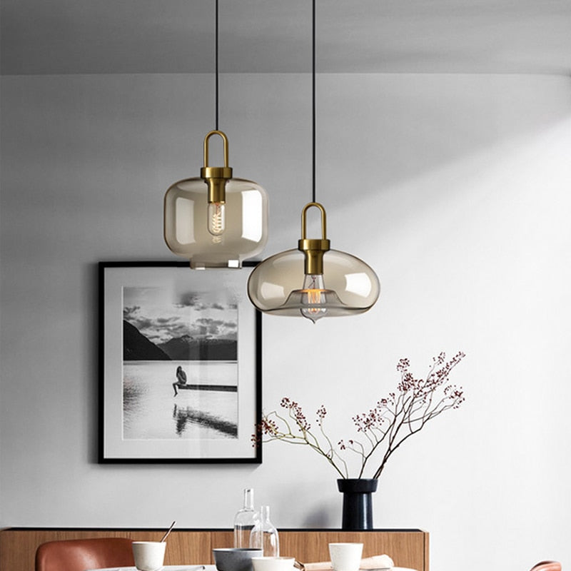 Judge - Nordic Glass Pendant Light Modern loft hanging lustre