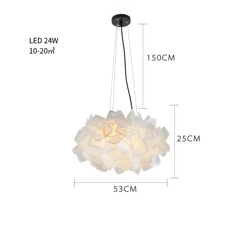 Fancy Design Suspension Light Acrylic Pendant Chandelier