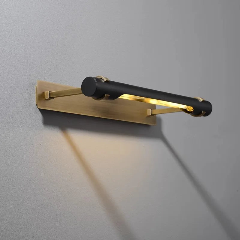 All Copper Mirror Headlights High-End Minimalist Retro Bathroom Lighting Fixtures