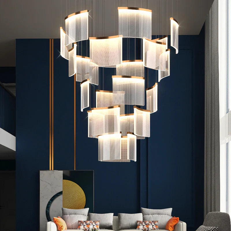 Karak Nordic home decor stair lamp hanging light chandelier