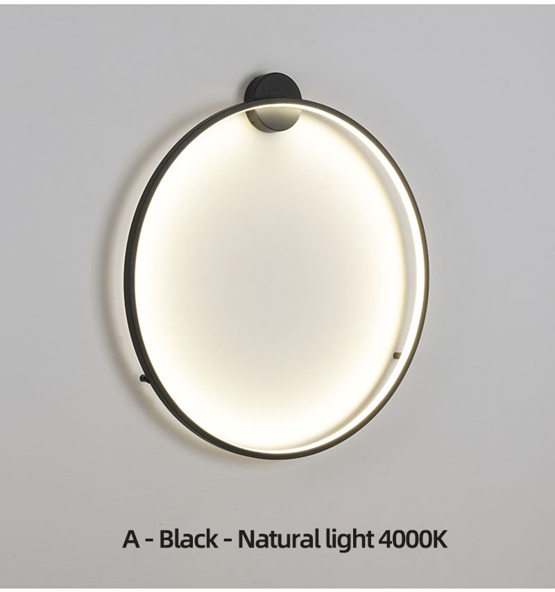 LON Rounded - Circle Background Decoration USB Wall Lamps