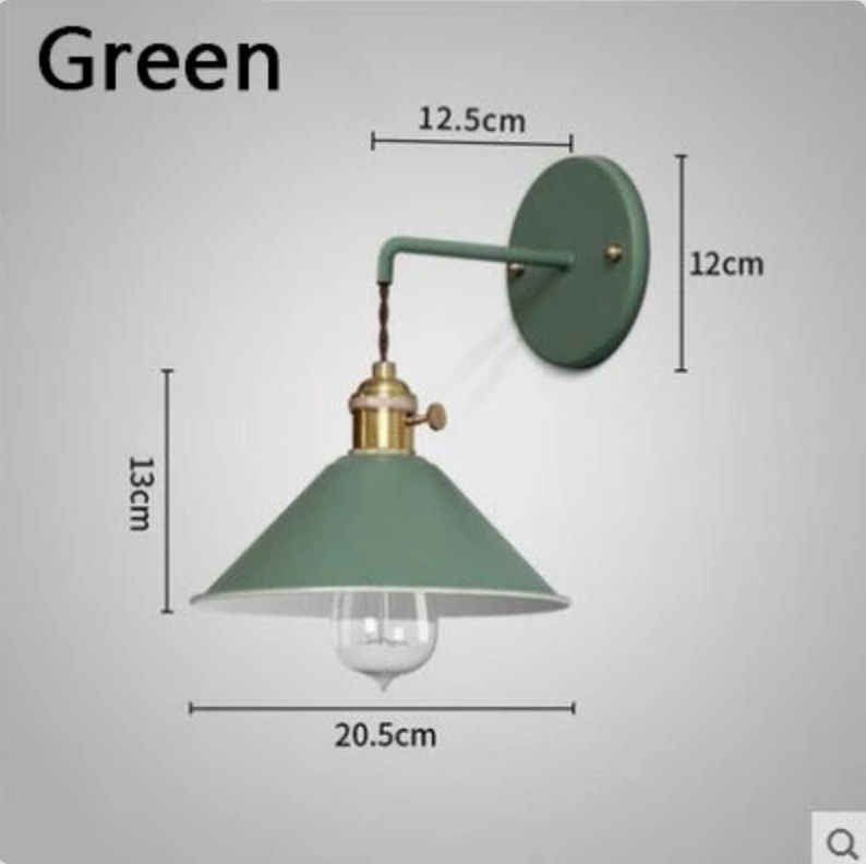 Colorful Nordic Retro Vintage Wall Light
