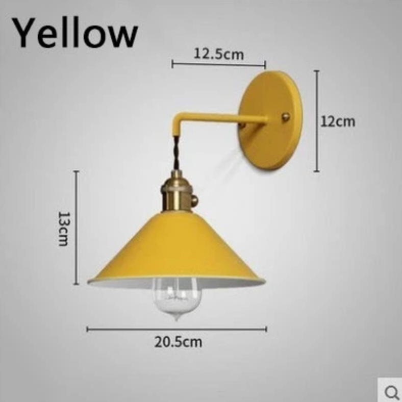 Colorful Nordic Retro Vintage Wall Light