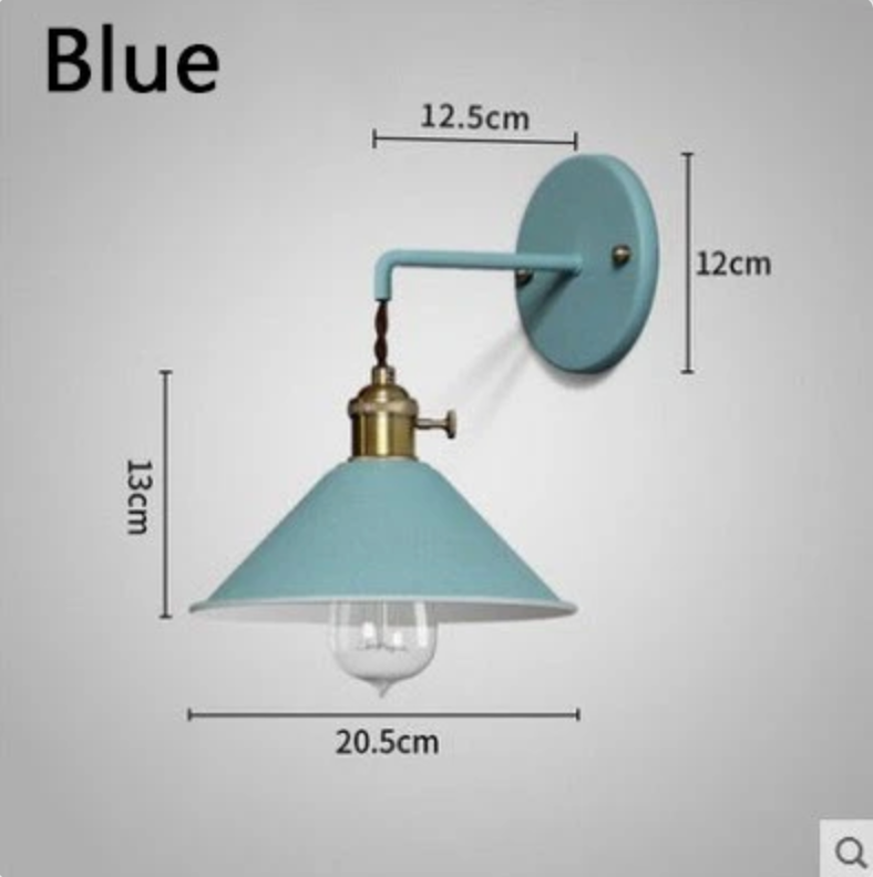 Colorful Nordic Retro Vintage Wall Light