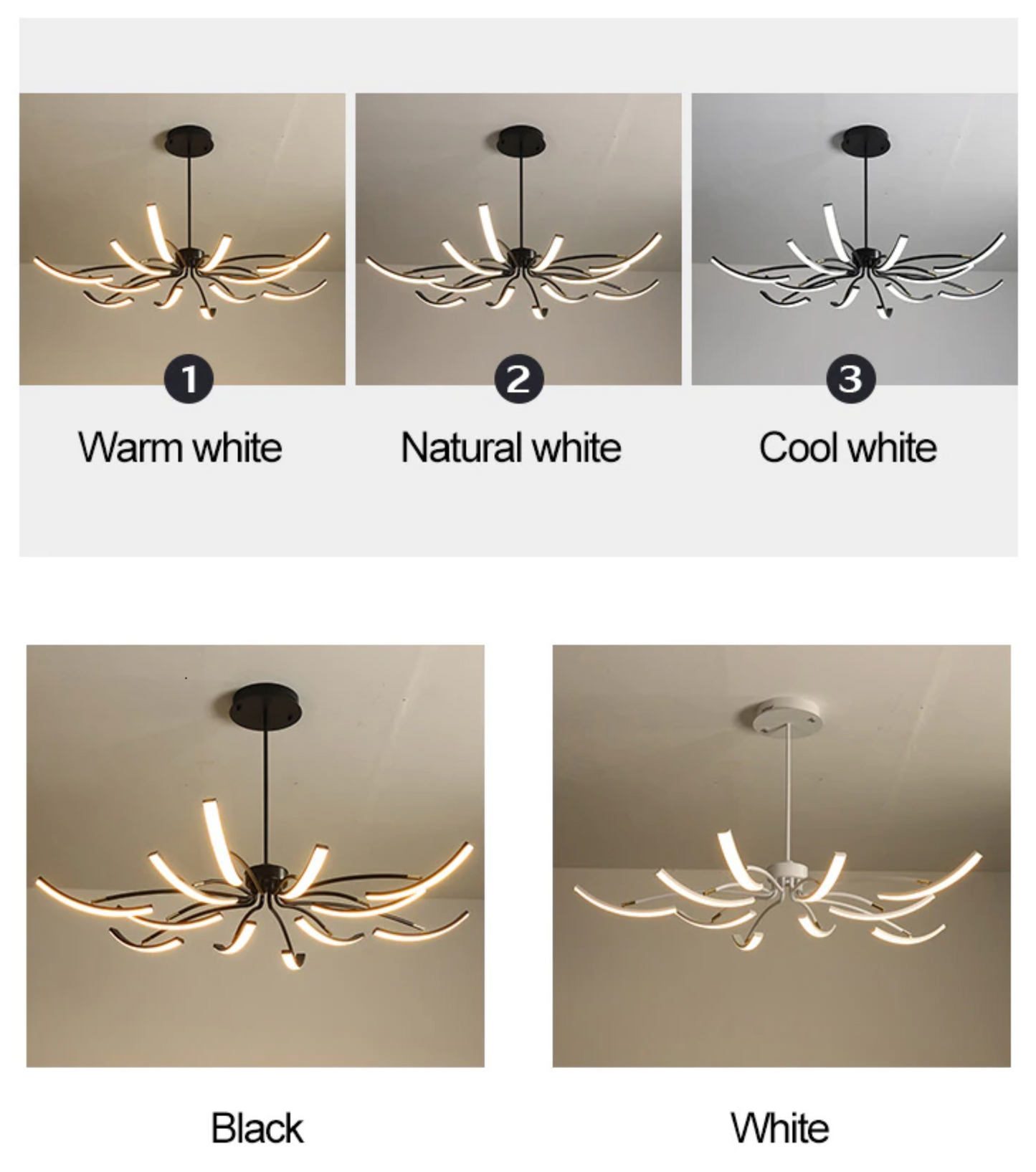 Arms - Adjustable New LED Chandelier Fixture