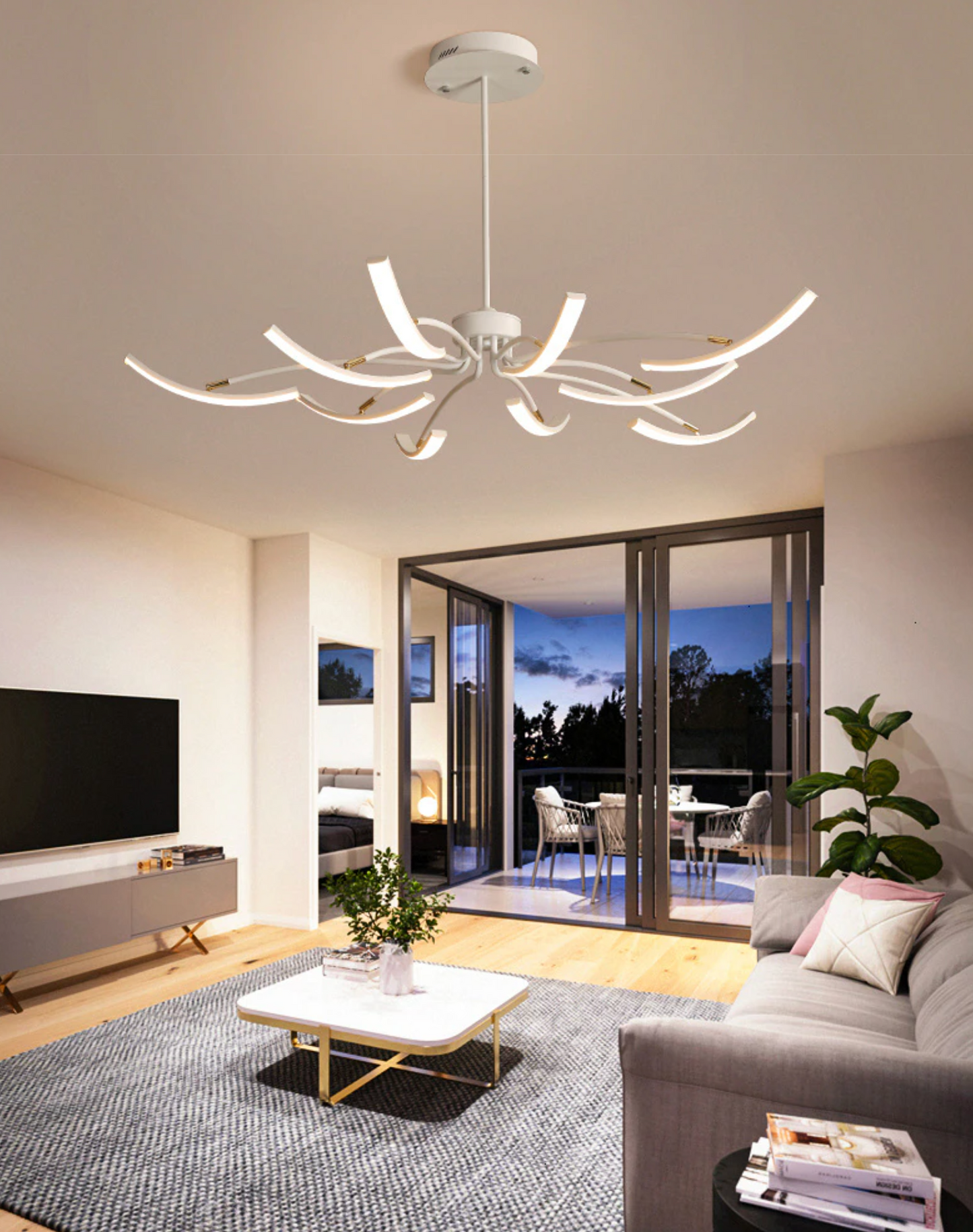 Arms - Adjustable New LED Chandelier Fixture