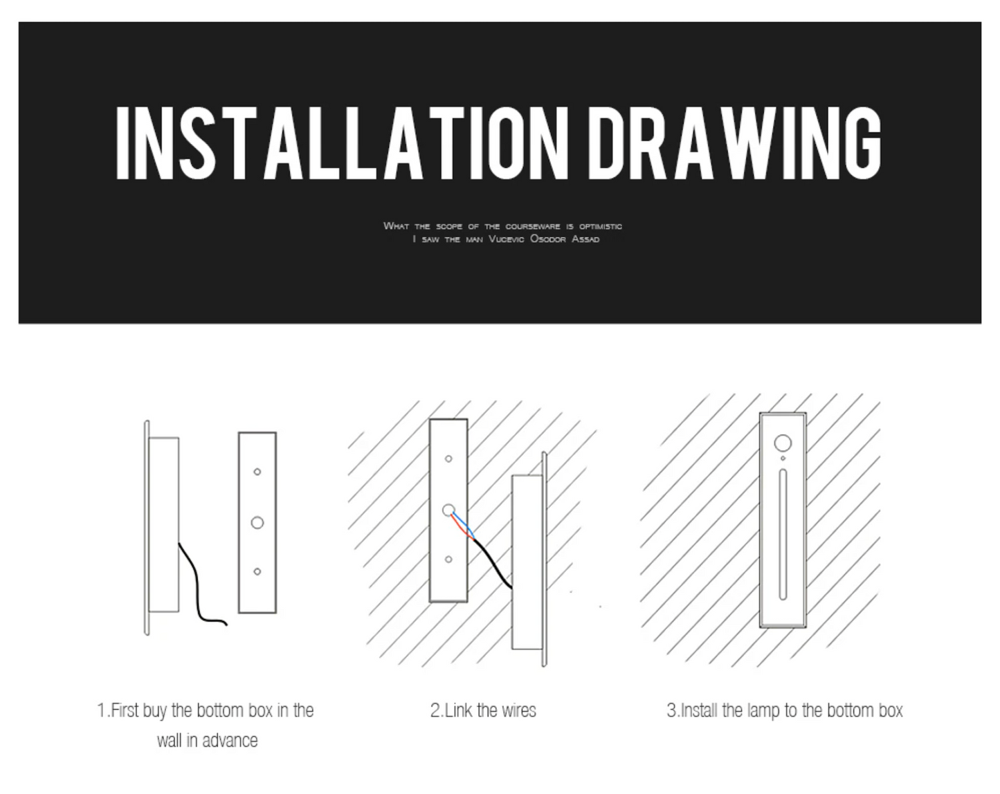 EB Take - Recessed Sensor Light Motion Indoor Wall Sconce