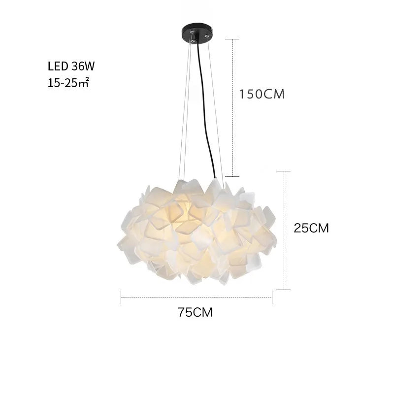 Fancy Design Suspension Light Acrylic Pendant Chandelier
