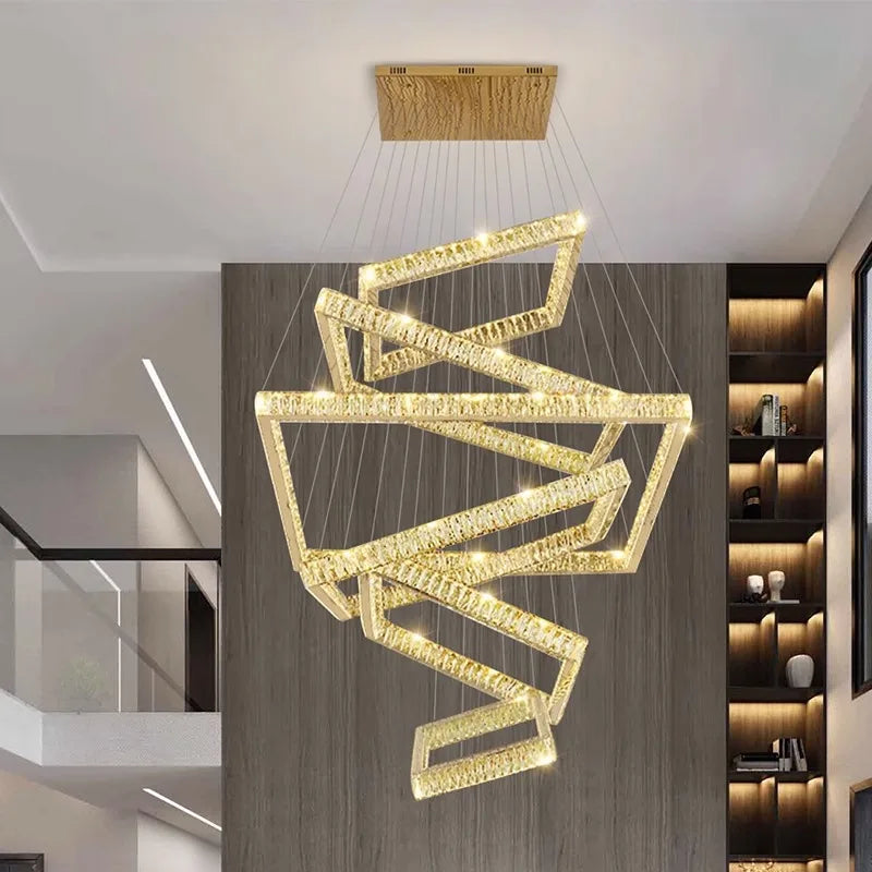 K9 Crystal Square Design Chandelier
