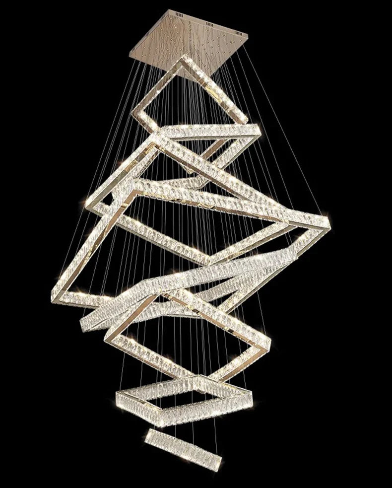K9 Crystal Square Design Chandelier