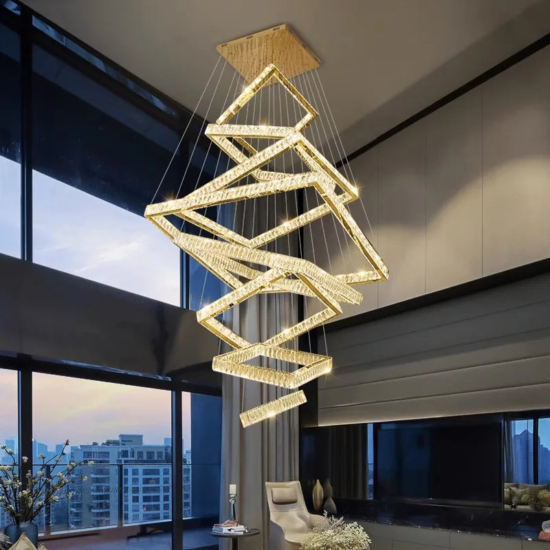 K9 Crystal Square Design Chandelier