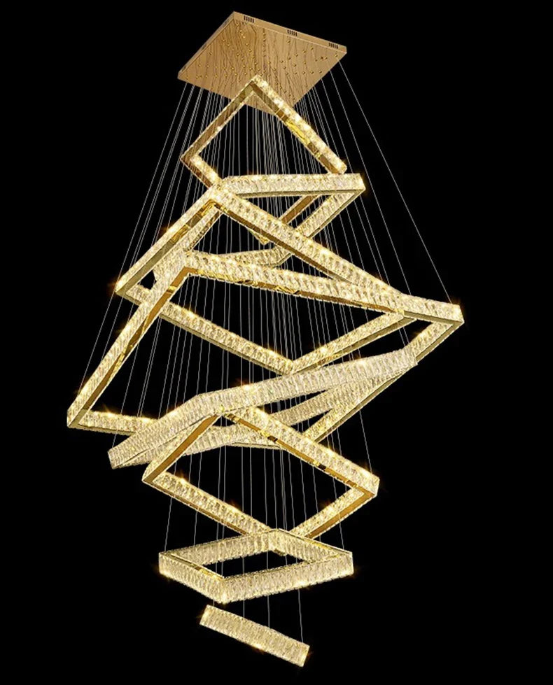 K9 Crystal Square Design Chandelier