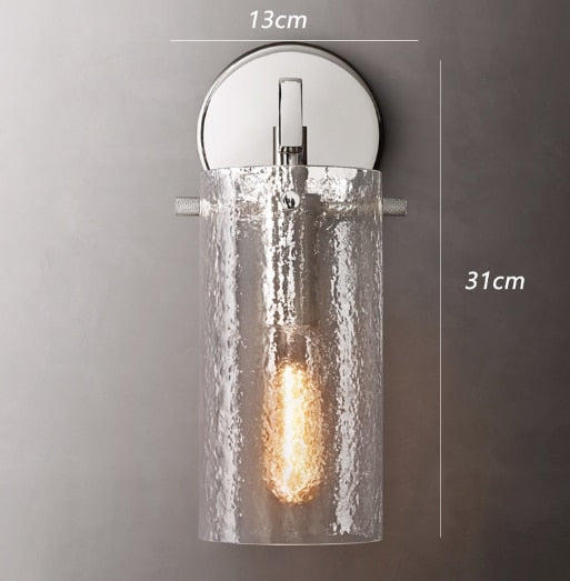 AI Argen - Retro Glass Luxury Hotel Aisle Balcony Wall Sconce