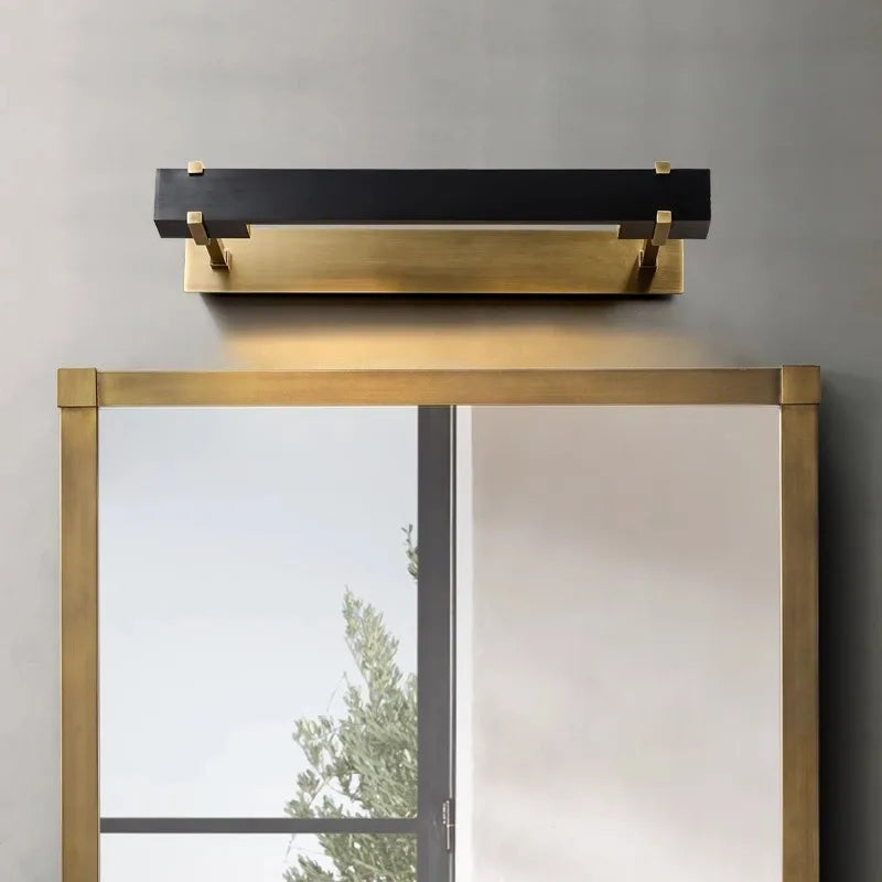 All Copper Mirror Headlights High-End Minimalist Retro Bathroom Lighting Fixtures
