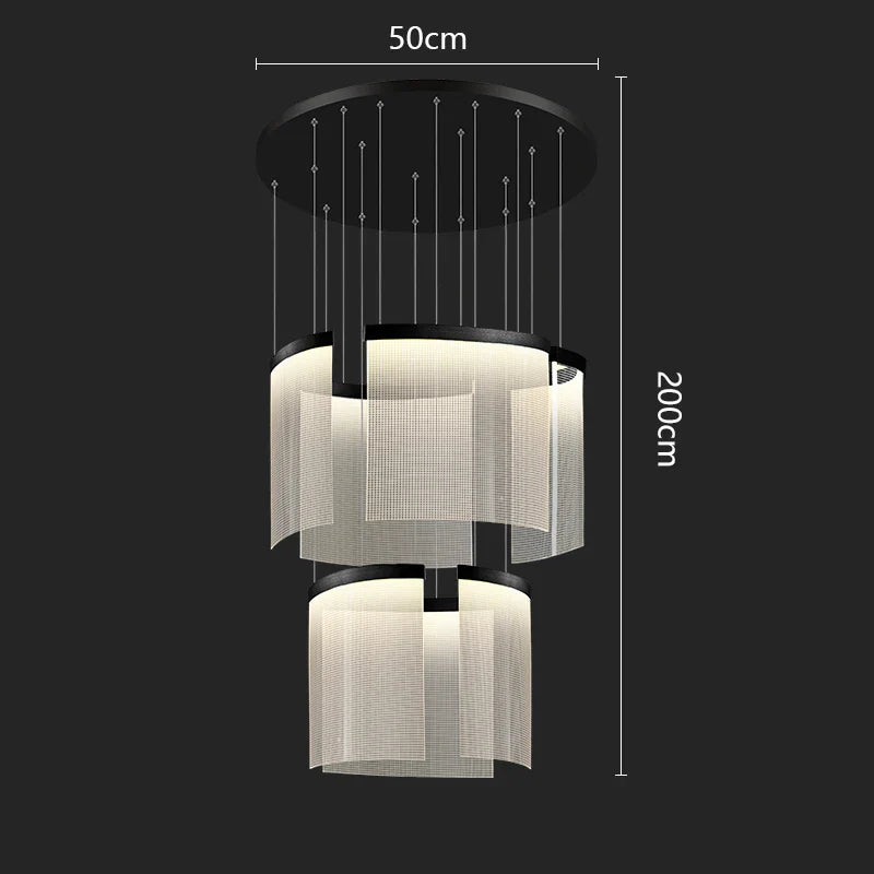 Karak Nordic home decor stair lamp hanging light chandelier