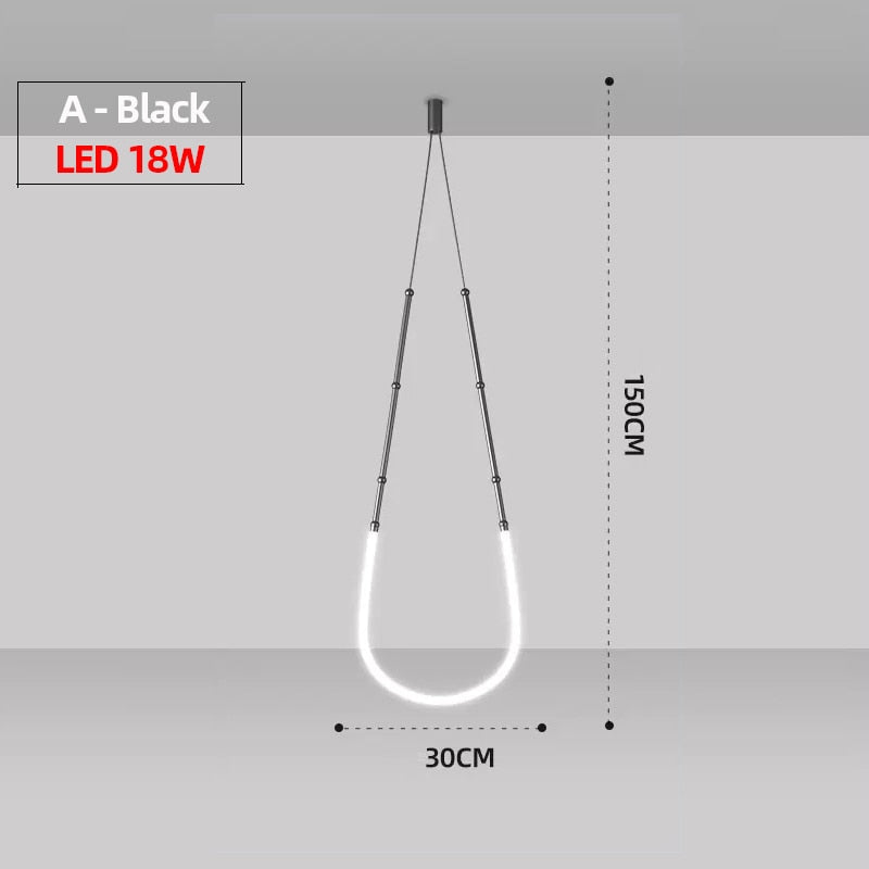 LON Reminee - Designer Art Creativity Tube Chandelier Lighting