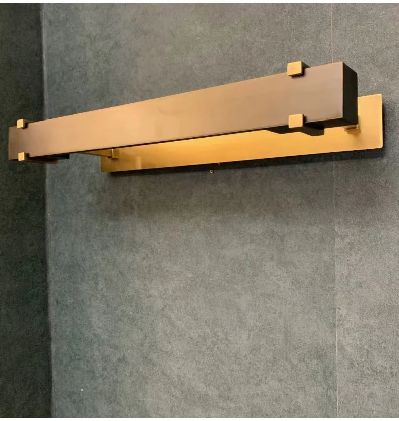All Copper Mirror Headlights High-End Minimalist Retro Bathroom Lighting Fixtures