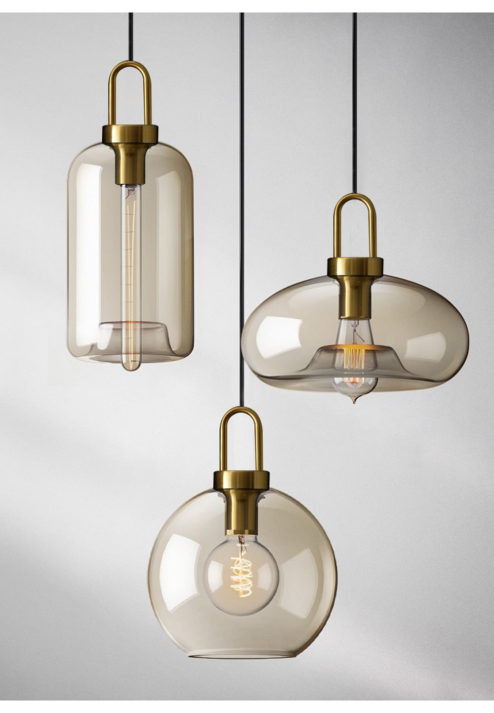 Judge - Nordic Glass Pendant Light Modern loft hanging lustre