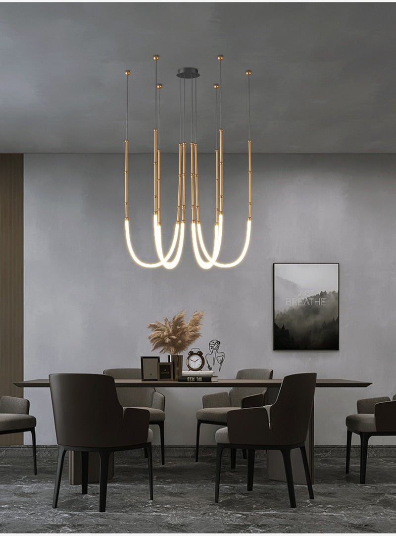 LON Reminee - Designer Art Creativity Tube Chandelier Lighting