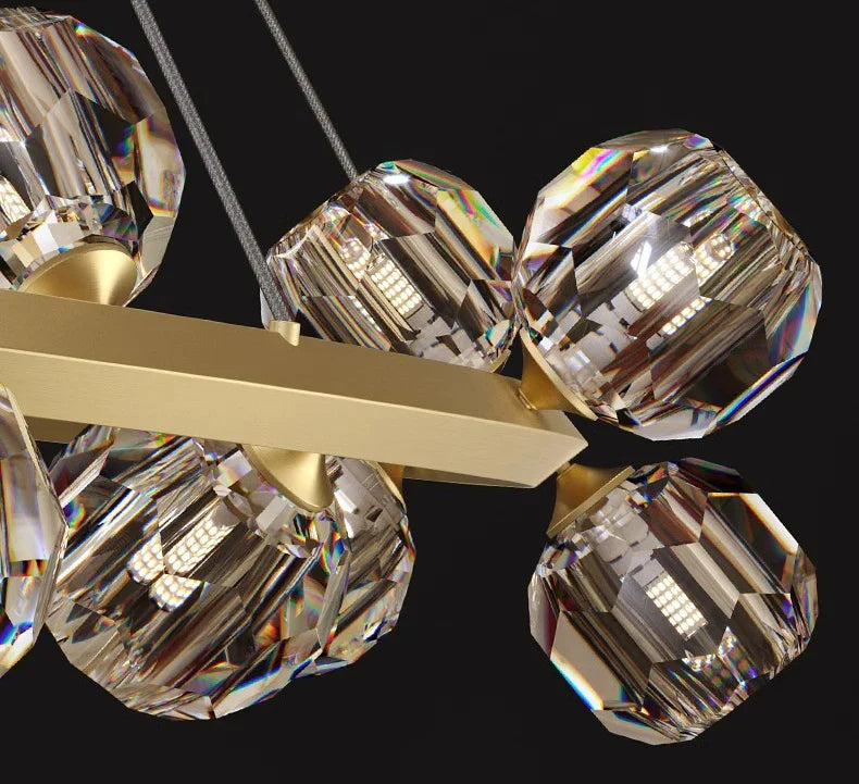 Joranai Ring luxury K9 crystal home Decoration Pendant lights