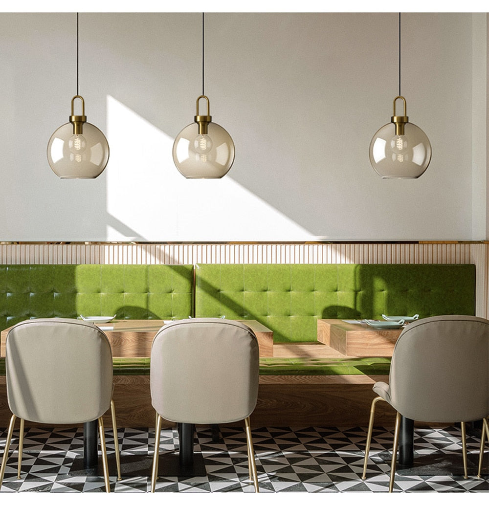Judge - Nordic Glass Pendant Light Modern loft hanging lustre