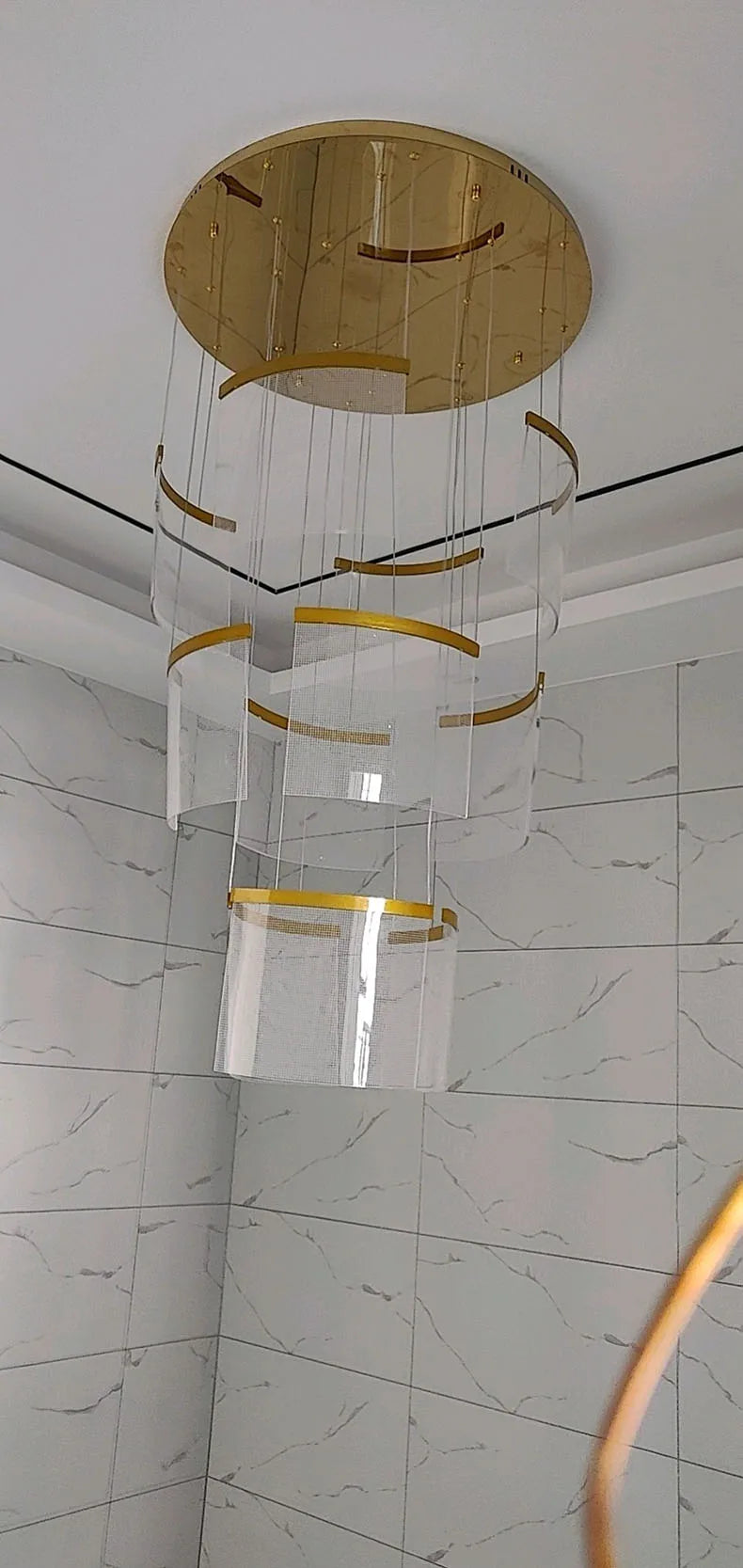 Karak Nordic home decor stair lamp hanging light chandelier