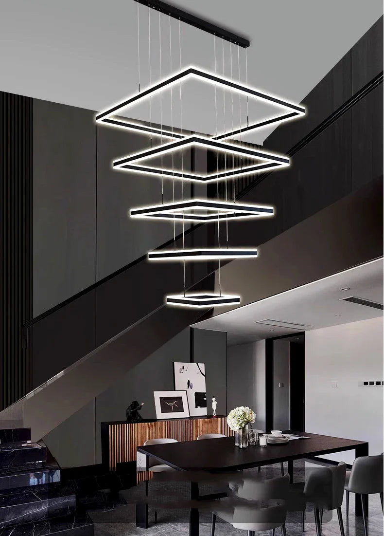 Square design Home living room decoration vintage Pendant Chandelier