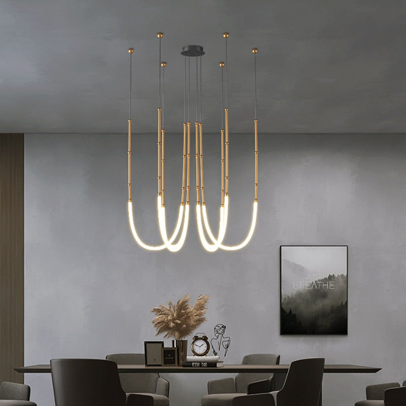 LON Reminee - Designer Art Creativity Tube Chandelier Lighting